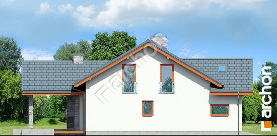 Elewacja boczna projekt dom w pierwiosnkach 2 g2p 8a8aa9fa5b169e27479e80fb1e922d50  266