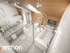 gotowy projekt Dom w pierwiosnkach 2 (G2P) Wizualizacja łazienki (wizualizacja 3 widok 2)