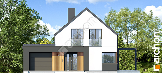 Elewacja frontowa projekt dom w proteach ge 2d9ac7f07b93f3d4cc4b99fe4c0d4648  264