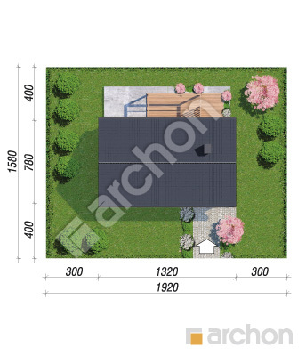gotowy projekt Dom w salwiniach 3 (E) sytuacja