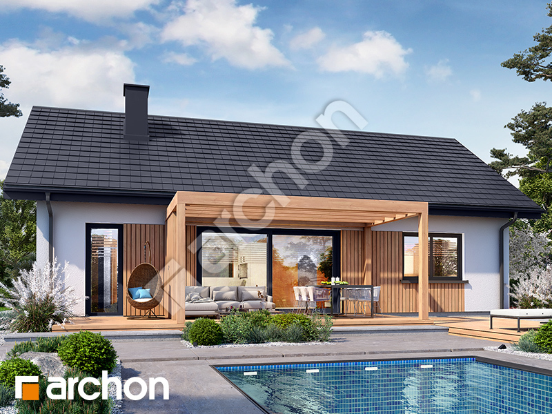gotowy projekt Dom w salwiniach 3 (E) widok 2