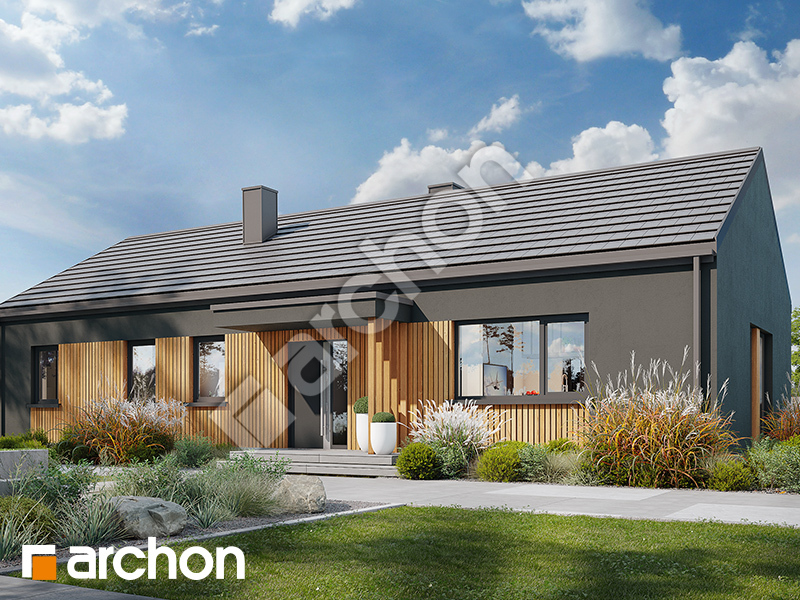 gotowy projekt Dom w rarytasach 5 (E) widok 2
