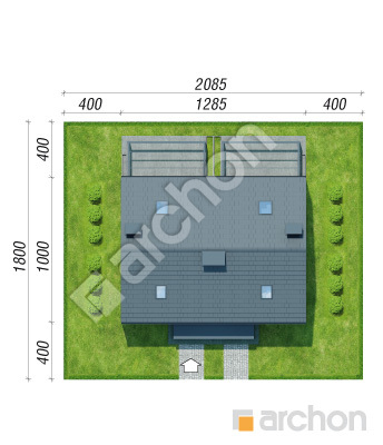 gotowy projekt Dom w tunbergiach 8 (R2) sytuacja