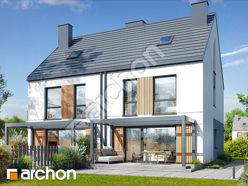 gotowy projekt Dom w tunbergiach 8 (R2) widok 2