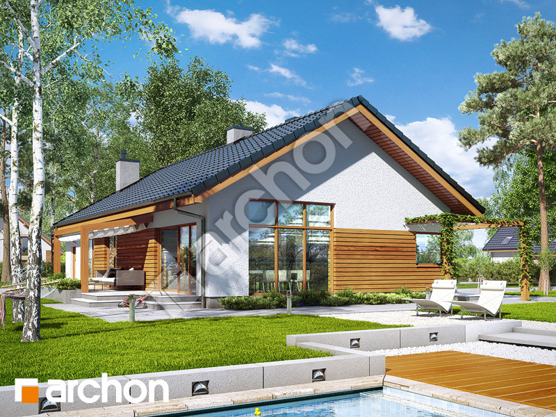 gotowy projekt Dom w mekintoszach 4 (M) widok 2