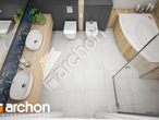 gotowy projekt Dom w goździkowcach (G2A) Wizualizacja łazienki (wizualizacja 3 widok 4)