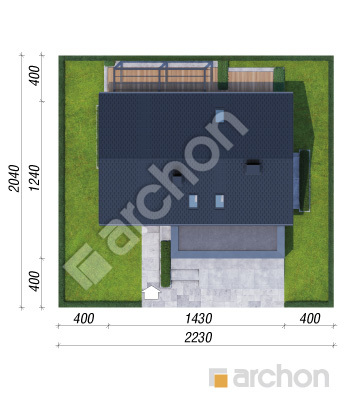 gotowy projekt Dom w arganiach (G2E) sytuacja