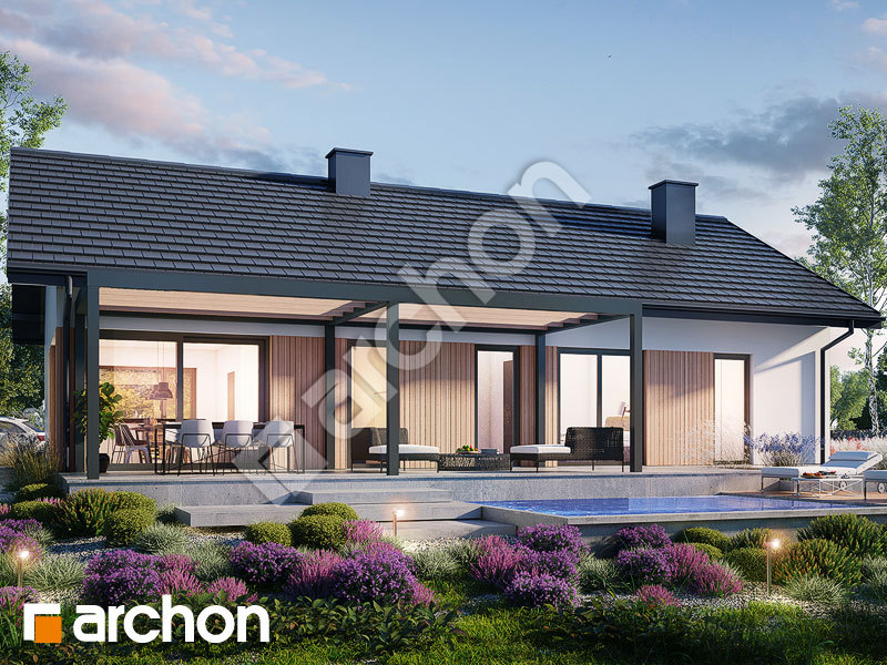 gotowy projekt Dom w cyniach 3 widok 1