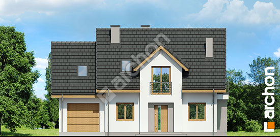 Elewacja frontowa projekt dom w lantanach 2 ver 2 3601b3a950056c0d100085b5cd945f80  264