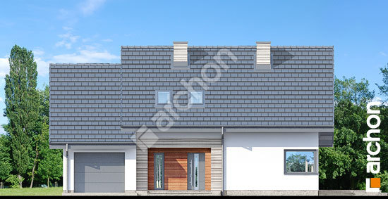 Elewacja frontowa projekt dom w malinowkach 3 58795b79143e248a999d4ef067082203  264