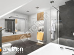gotowy projekt Dom w idaredach 11 (G2) Wizualizacja łazienki (wizualizacja 3 widok 3)
