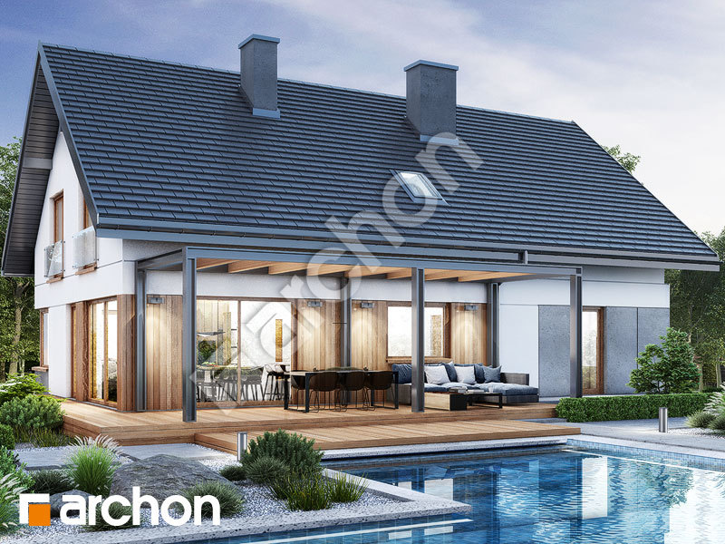 gotowy projekt Dom w idaredach 11 (G2) widok 2