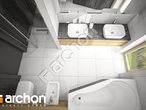 gotowy projekt Dom pod jarząbem 17 (NT) Wizualizacja łazienki (wizualizacja 3 widok 4)
