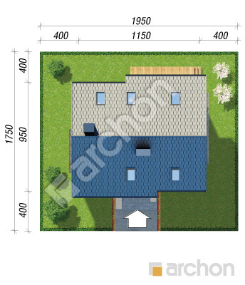 gotowy projekt Dom w jabłonkach 4 (P) sytuacja
