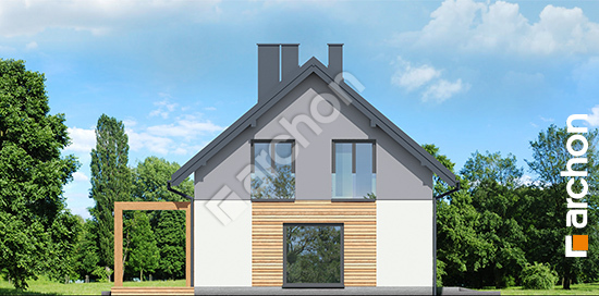 Elewacja boczna projekt dom w lucernie 10 t 746961e5da2662fecb2836001238f871  266