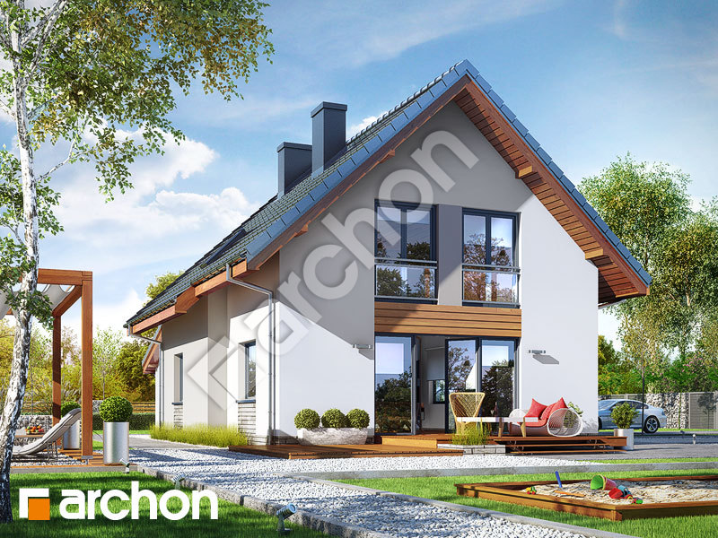 gotowy projekt Dom w zielistkach 3 (G) widok 1