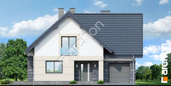 Elewacja frontowa projekt dom w milowonkach 2 abf5847601619744959472ed030434b4  264