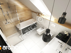 gotowy projekt Dom w santini (G2) Wizualizacja łazienki (wizualizacja 3 widok 4)
