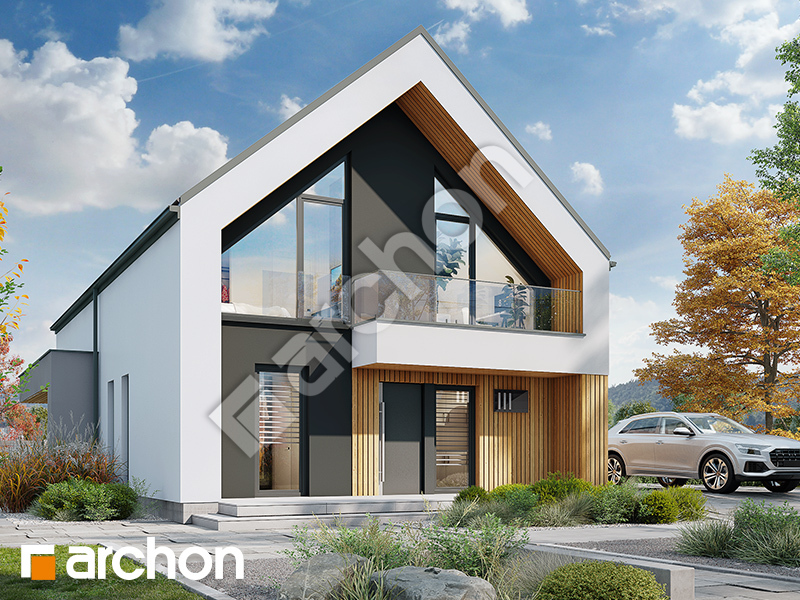 gotowy projekt Dom w szyszkowcach 11 (E) widok 1
