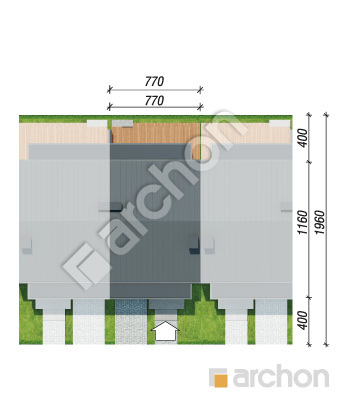 gotowy projekt Dom w klematisach 28 (S) sytuacja