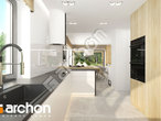 gotowy projekt Dom w santolinach 4 (G2) Wizualizacja kuchni 1 widok 2
