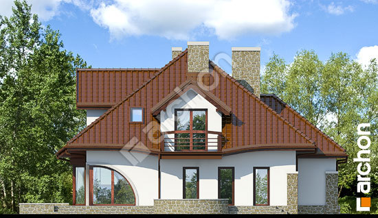 Elewacja ogrodowa projekt dom w zefirantach g2p bb2e614bed408095f37269744d2620d4  267