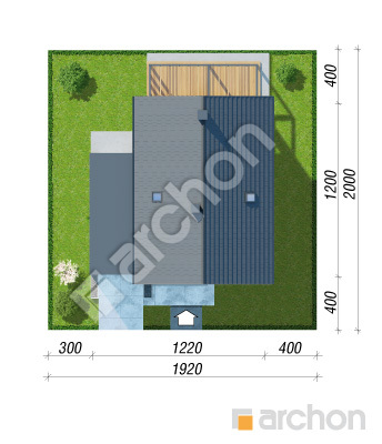 gotowy projekt Dom w strelicjach 3 (GE) sytuacja