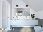gotowy projekt Dom w porcelankach Wizualizacja łazienki (wizualizacja 3 widok 3)