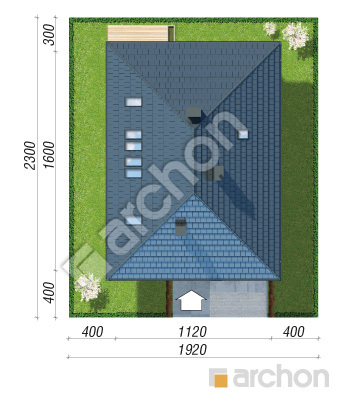 gotowy projekt Dom w cieszyniankach 9 (G) sytuacja