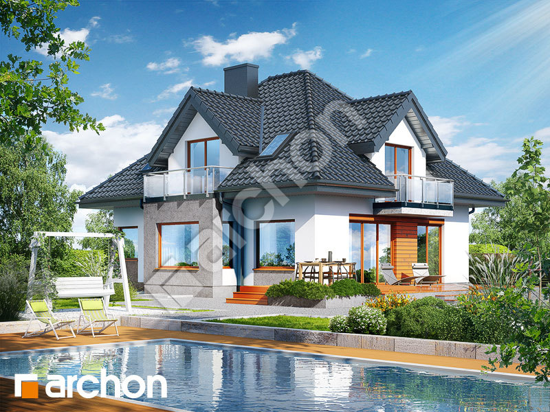 gotowy projekt Dom w grujecznikach (P) widok 1