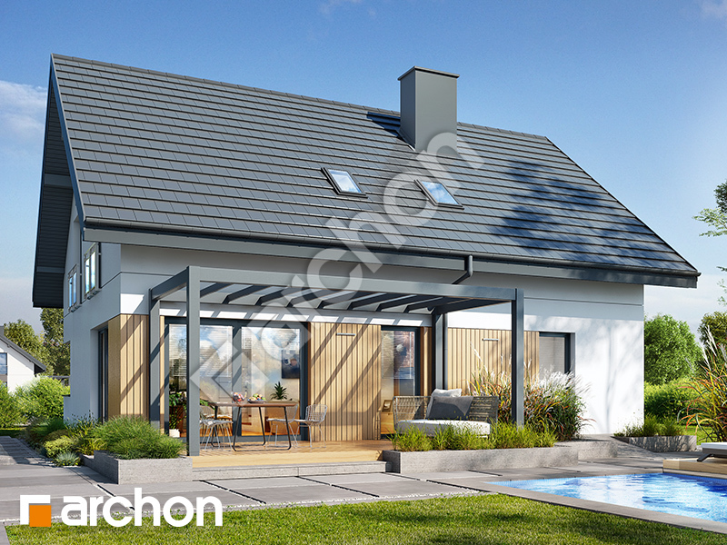 gotowy projekt Dom w aurorach 26 (G) widok 2