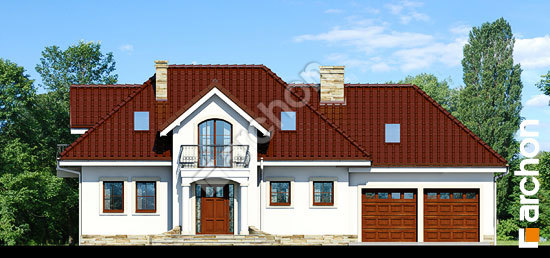 Elewacja frontowa projekt dom w lawendzie 3 g2 35019d1e7f1f11d11256b69fcd656c19  264