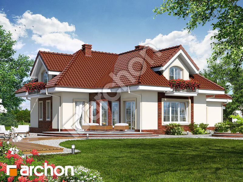 gotowy projekt Dom w aloesie 3 widok 1