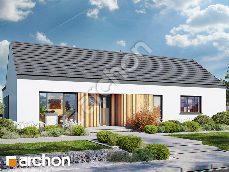 gotowy projekt Dom w tiarellach (E) widok 2
