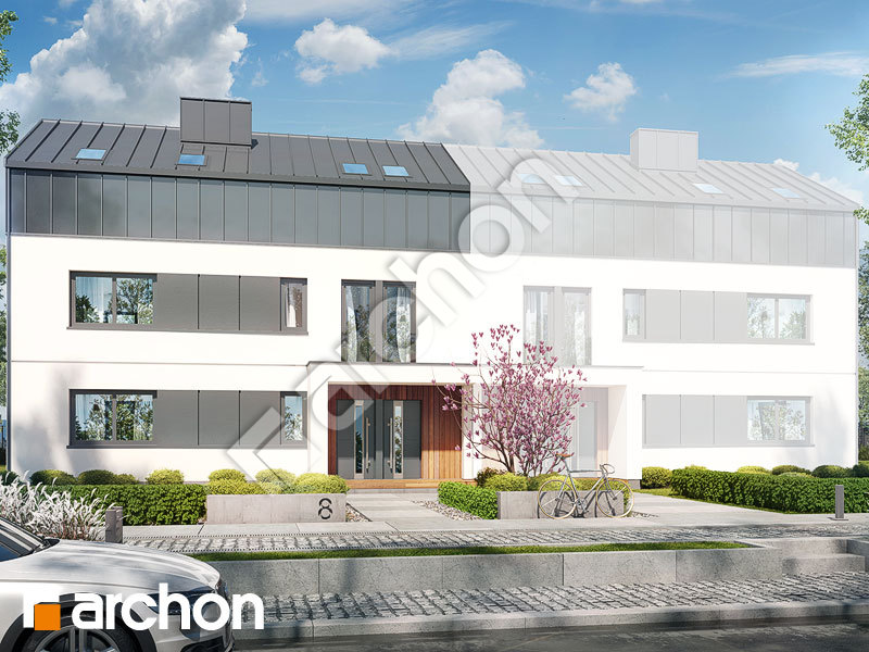 gotowy projekt Dom w halezjach 6 (R2B) widok 2