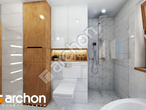 gotowy projekt Dom pod miłorzębem 7 (GB) Wizualizacja łazienki (wizualizacja 3 widok 2)