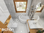 gotowy projekt Dom pod miłorzębem 7 (GB) Wizualizacja łazienki (wizualizacja 3 widok 4)