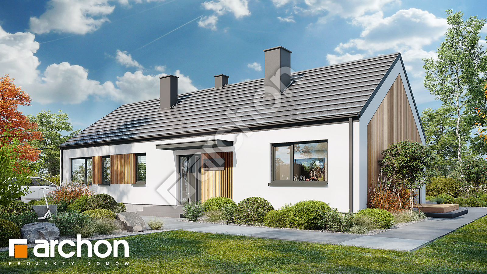 Projekt domu Dom w kosaćcach 26 ARCHON+