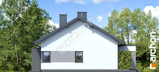 Elewacja boczna projekt dom w rumiankach 4 572dad0ca278c2407bc82376268c4651  266