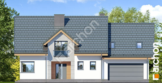 Elewacja frontowa projekt dom w srebrzykach 2 g2 0f8c460f2886338632f1485570c0f659  264