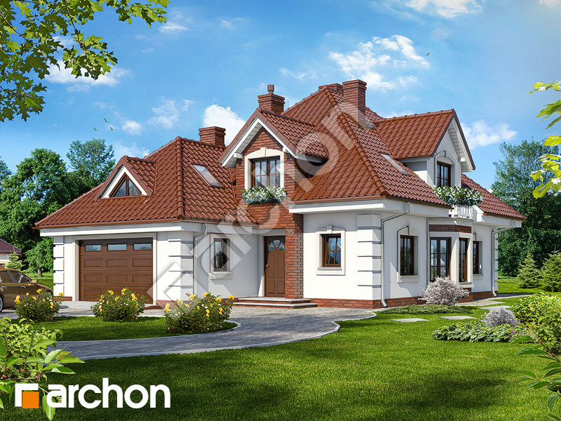 gotowy projekt Dom w orchideach widok 1
