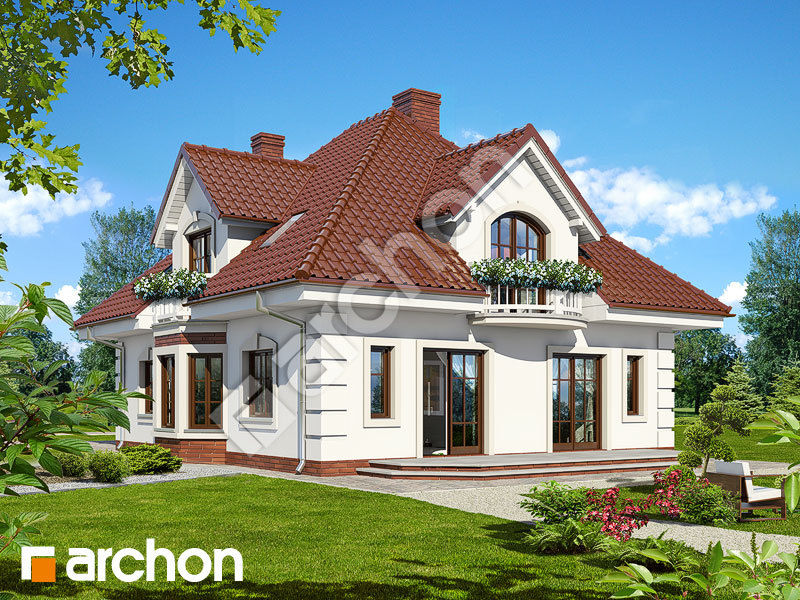 gotowy projekt Dom w orchideach widok 2