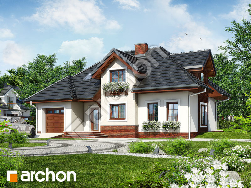 gotowy projekt Dom w chabrach widok 2