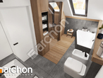 gotowy projekt Dom w nefrisach (G2) Wizualizacja łazienki (wizualizacja 3 widok 4)