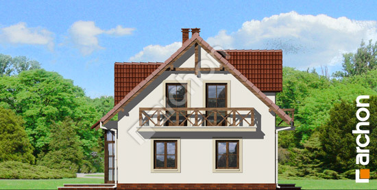 Elewacja boczna projekt dom w daliach 2 1712b704018226d0c067214708782649  265