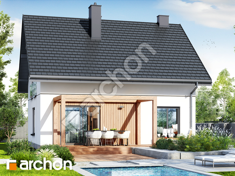 gotowy projekt Dom w zielistkach 31 widok 2