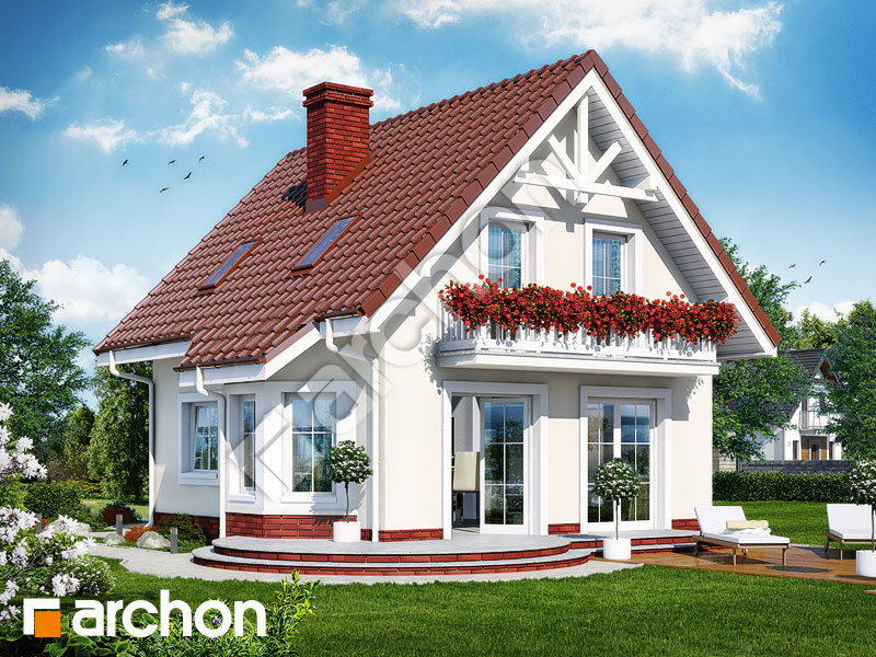 gotowy projekt Dom w winogronach widok 1