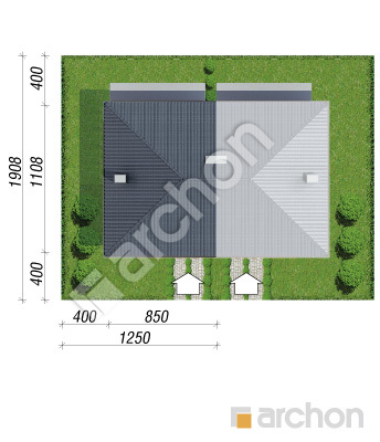 gotowy projekt Dom w kalwilach 2 (AB) sytuacja