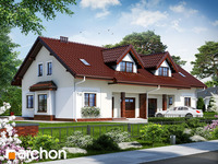 gotowy projekt Dom w cyklamenach widok 1
