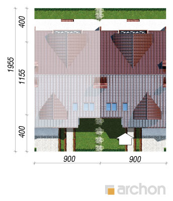 gotowy projekt Dom w klematisach 3 sytuacja
